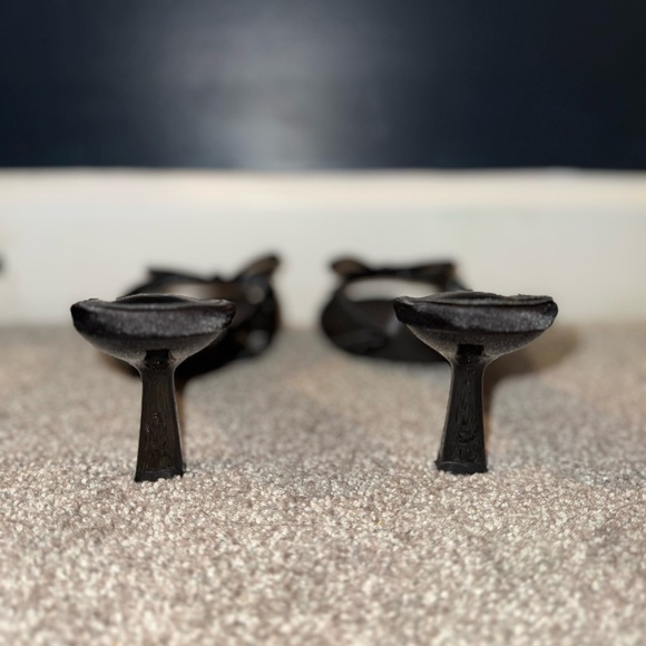 Cider Black Bow Mules - Picture 4 of 6